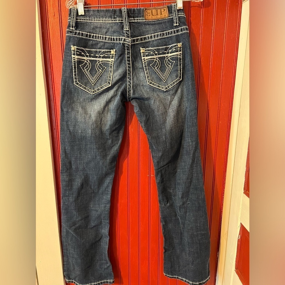 Cowgirl Up One-Up Jeans Western 27x32 - Picture 3 of 11